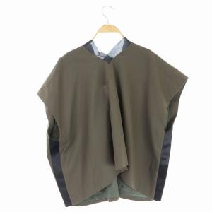 sacai 21SS Suiting Pullover トップス Vネックカットソー 1 カーキ