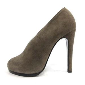 HERMES スエードブーティ 35 グレー