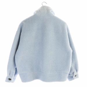 STUNNING LURE 19AW エコムートン ショートジャケット コート アウター オーバーサイズ 0 水色 ライトブルー