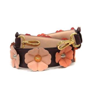 FENDI ショルダーストラップ フラワースタッズ レザー