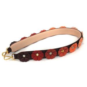 FENDI ショルダーストラップ フラワースタッズ レザー