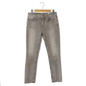 13G259THE SERENA デニム ジーンズ ジッパーフライ ダメージ加工 22 茶 ライトブラウン