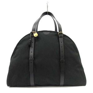 ボストンバッグ ハンドバッグ キャンバス 南京錠付き