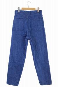 JUN MIKAMI デニムパンツ ジーンズ ジッパーフライ テーパード 3 青 ブルー