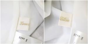 Grace Class 21SS ギンガムジャガードキャミドレスワンピース チェック リネン混 ラメ 36