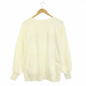 Shinzone 20AW  KENSINGTON スウェット トレーナー プルオーバー ロゴ F オフホワイト オレンジ 20AMSCU57