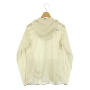 THE NORTH FACE ナイロンジャケット フード付き ロゴマーク L アイボリー NPW71773
