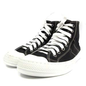 Maison Margiela STEREO TYPE ハイカットスニーカー キャンバス 41 ブラック 白