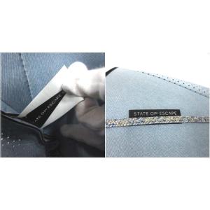 STATE OF ESCAPE トートバッグ ハンドバッグ ネオプレン ポーチ付き ブルー 水色