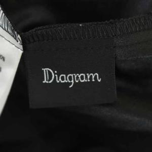 Diagram GRACE CONTINENTAL 21SS ロングスカート プリーツ イレヘムコンビ レース 36 黒 