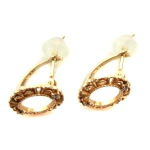 agete ピアス K10 0.01ct ダイヤモンド