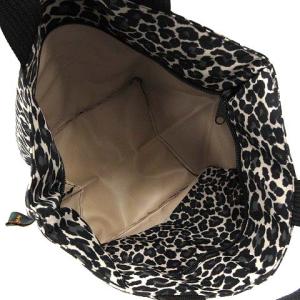 Hervé Chapelier 21SS ナイロン 舟形 トート M ヒョウ柄 カモフラージュ柄 ハンドバッグ 黒 ブラック 白 ホワイト グレー 1027F