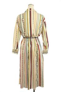 ANAYI 19SS チェーンストライプワンピース ロング マルチカラー