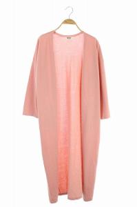 RHC ロングニットカーディガン ピンク