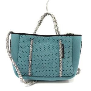 STATE OF ESCAPE プチエスケープ ハンドバッグ ショルダーバッグ 2way ミニ ネオプレン グリーン 緑色