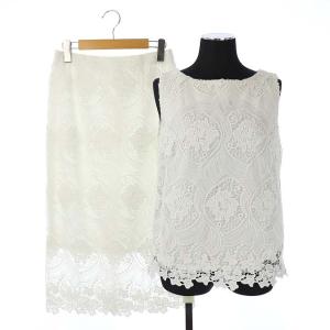 花柄セットアップ ホワイト