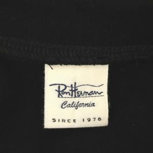 Ron Herman リボンスリーブ Tシャツ プルオーバー クルーネック ブラック