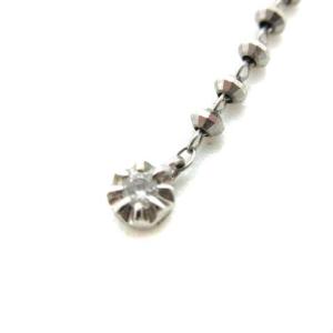 VENDOME AOYAMA ピアス K18 ストーン チェーン ホワイトゴールド