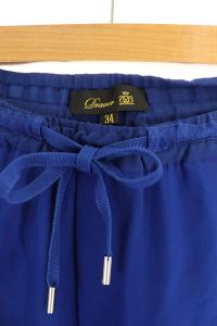 Drawer シルクドロストパンツ 34 ブルー