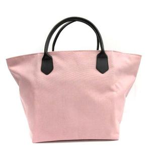 Hervé Chapelier 舟形トートバッグ ハンドバッグ ナイロン レザー ピンク 1407C