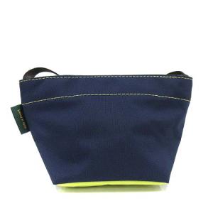 Hervé Chapelier ナイロン舟型ミニショルダーバッグ XS ネイビー