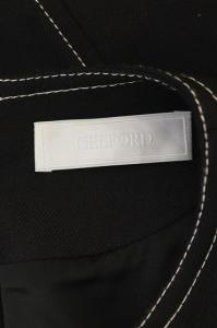 CELFORD 19AW ステッチフィッシュテールワンピース ロング ノースリーブ ベルト付き 36 黒 ブラック
