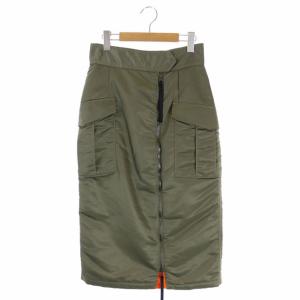 19AW ミリタリータイトスカート カーキ