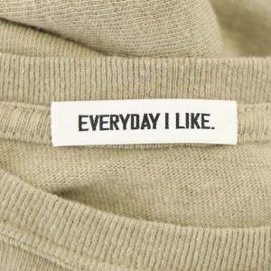 EVERYDAY I LIKE 20SS マキシドレスワンピース リネン混 ニット ロング 半袖 スリット ベージュ