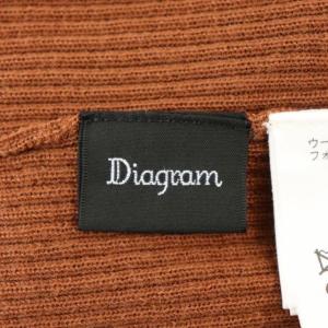 Diagram GRACE CONTINENTAL 18AW リブニットロングカーディガン ブラウン