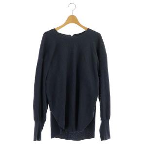 ワッフルバックヘンリーサーマルカットソー ネイビー