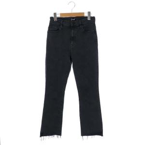 FADED INSIDER CROP デニムパンツ ジーンズ ジッパーフライ 27 黒 ブラック