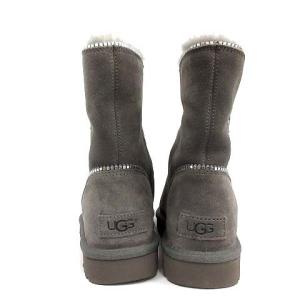 UGG australia フローレンス W FLORENCE ムートンブーツ サイドジップ 23.0cm グレー 1013165