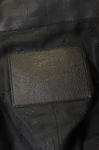 BALLY ラムレザー ロングコート ステンカラーコート ブラック