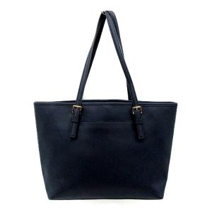 MICHAEL KORS ジェットセットトラベルMD レザートートバッグ ネイビー