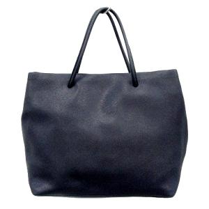 MARC JACOBS LOGO POPCORN SCREAM トートバッグ レザー プリント ネイビー