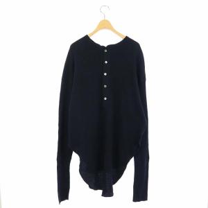 AMERICANA コットンワンピース バックボタン ネイビー