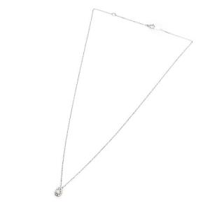VENDOME AOYAMA ネックレス K18 0.12ct ペンダント シルバー色