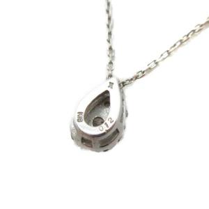 VENDOME AOYAMA ネックレス K18 0.12ct ペンダント シルバー色