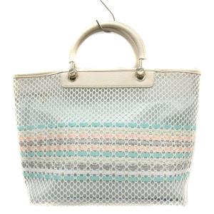 TOCCA 20SS IPANEMA MESH ロゴハンドバッグ メッシュ ホワイト