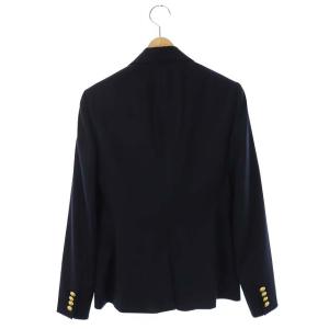 RALPH LAUREN ロゴ刺繍 ウール 金ボタン テーラードジャケット 2B 紺ブレ 2 紺 ネイビー