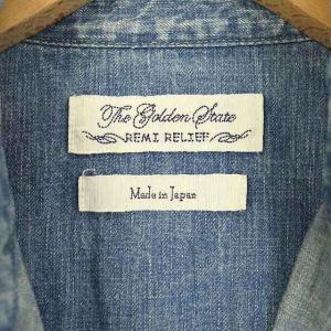 REMI RELIEF デニムシャツ ブルー