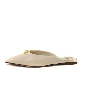 VALENTINO 21SS ミュール フラット ローマンスタッズ ポインテッドトゥ レザー