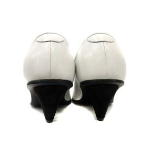 CELINE レザータッセルハイヒールパンプス 36 ホワイト