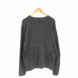 BAREFOOT DREAMS ロンハーマン別注 クルーネックトップス ニット セーター 長袖 L チャコールグレー