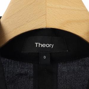 Theory ORGANIC CRUNCH WAS リネンジャケット ブラック