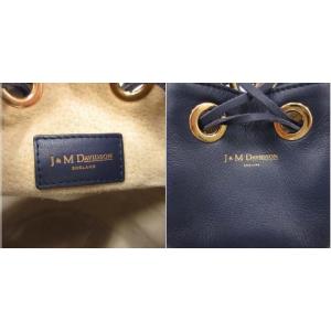 J&M DAVIDSON カーニバル ショルダーバッグ ワンショルダー フリンジ 巾着 レザー 紺 ネイビー