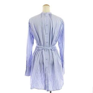 ENFOLD 19AW チュニック ストライプ 38 ライトブルー