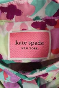 kate spade new york 20SS painted petals shirtdress ドレス ワンピース ロング ノースリーブ リボンベルト付き 0