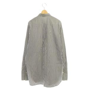CELINE フィービー期 ストライプロングシャツ 40 ホワイト