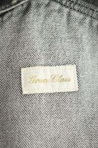 Grace Class 19AW デニムサロペスカート ワンピース ノースリーブ カットオフ 36 グレー